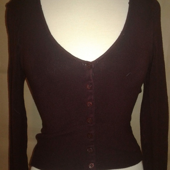 ~VINTAGE~ MAROON BEBE 3 PC SWEATER SET - Picture 8 of 8